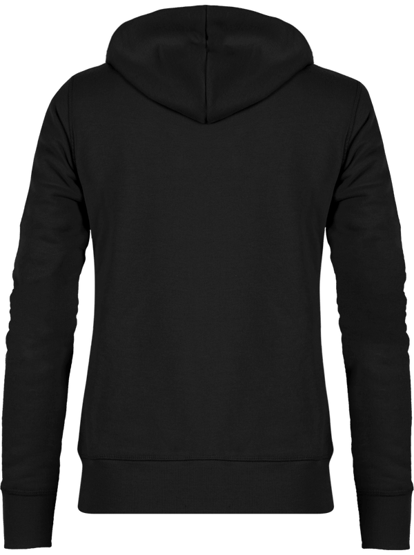 Sweat zippe a capuche femme stella travels dos Black