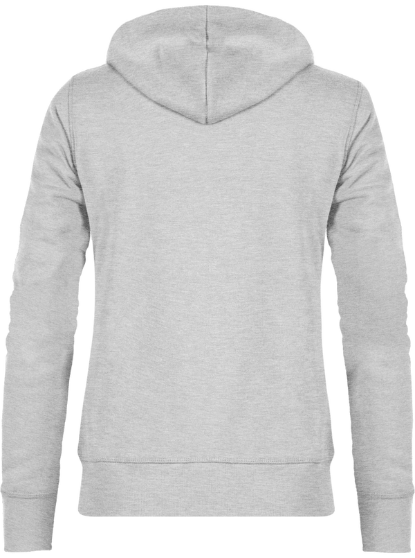 Sweat zippe a capuche femme stella travels dos Heather Grey