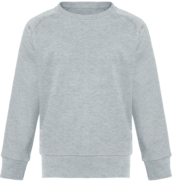 Sweat col rond enfant stanley mini scouts face Heather Ice Blue