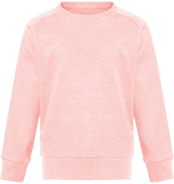 Sweat col rond enfant stanley mini scouts face Cream Heather Pink