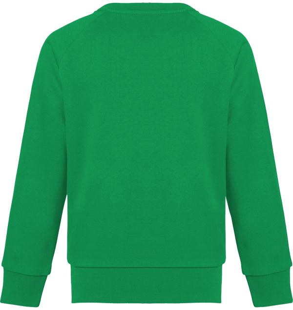 Sweat col rond enfant stanley mini scouts dos Vivid Green