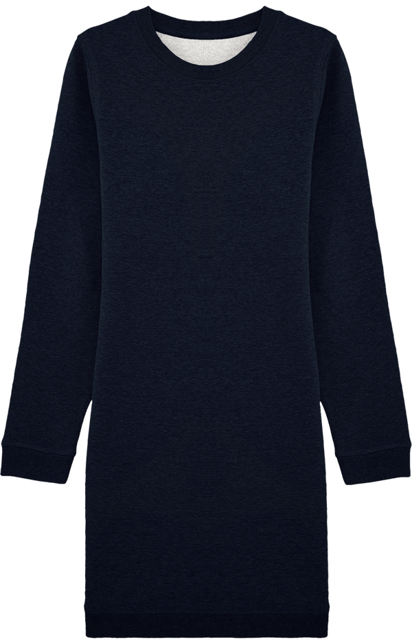 Robe sweat shirt a col rond stella kicks face Black Heather Blue