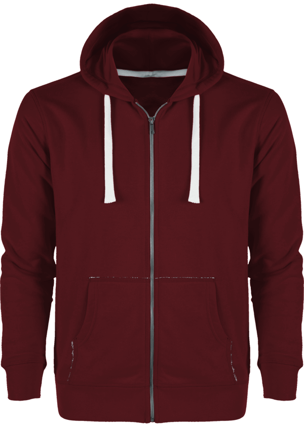Sweat zippe a capuche stanley tours face Burgundy