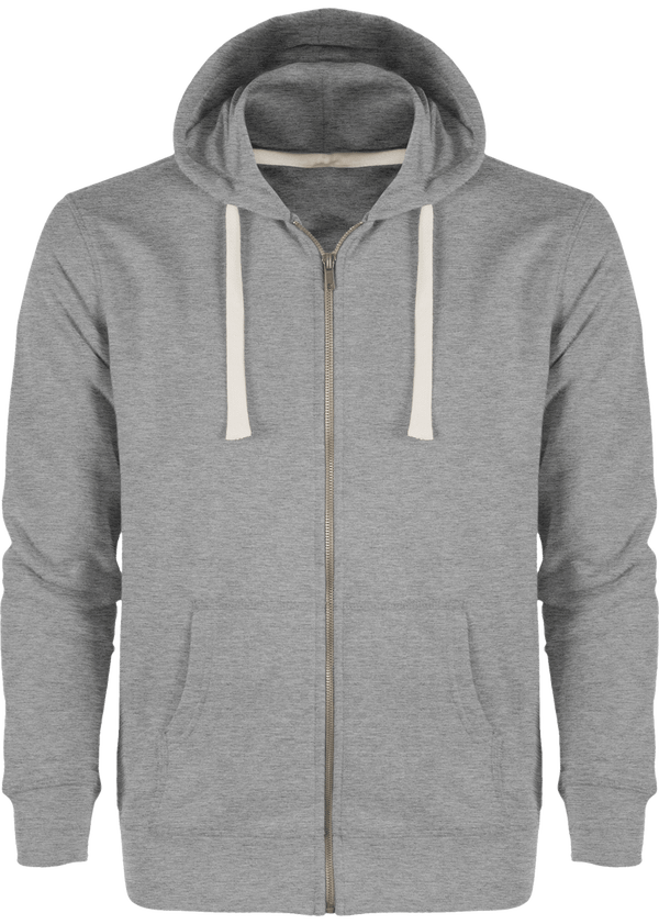 Sweat zippe a capuche stanley tours face Heather Grey