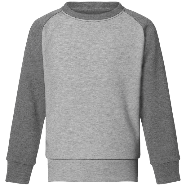 Sweat shirt col rond enfant stanley mini contrast face Heather Grey / Mid Heather Grey