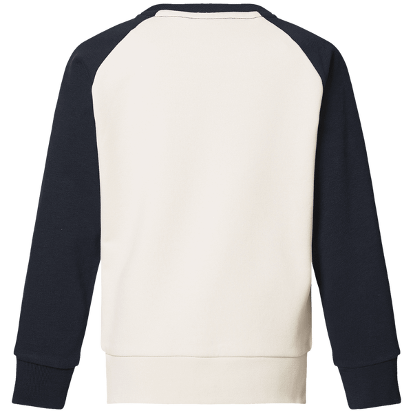 Sweat shirt col rond enfant stanley mini contrast dos Vintage White / Navy