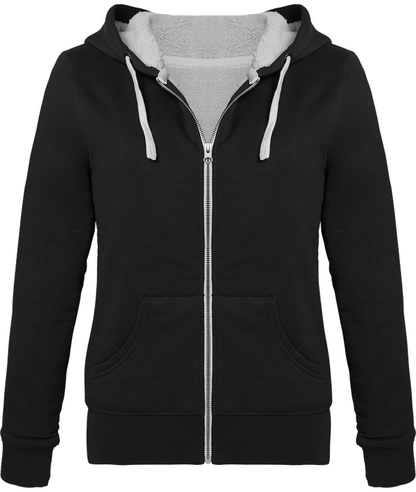 Sweat a capuche zippe femme stella travels sherpa face Stretch Limo