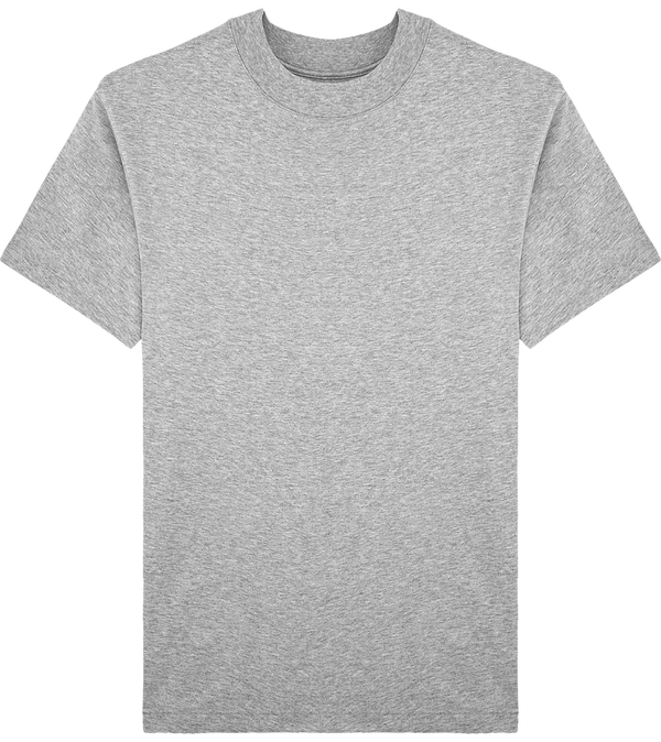 Tee shirt avec col haut stanley trims face Heather Grey