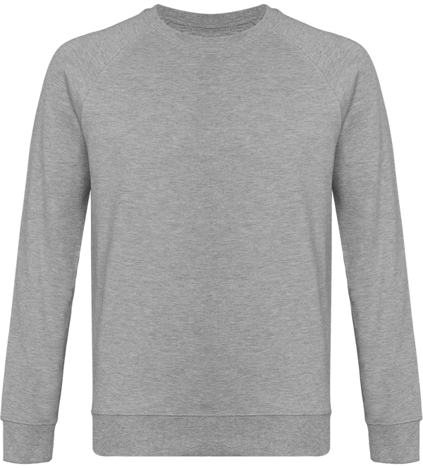 Sweat-Shirt Homme Stanley Stella En Coton Bio Et Maille Piquée Heather Grey