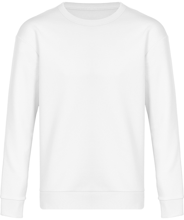 Sweat shirt unisexe a emmanchures redescendues stanley join face White