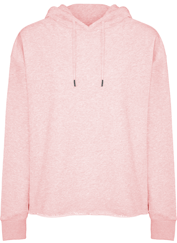 Sweat shirt a capuche femme loose fit stella reduces face Cream Heather Pink