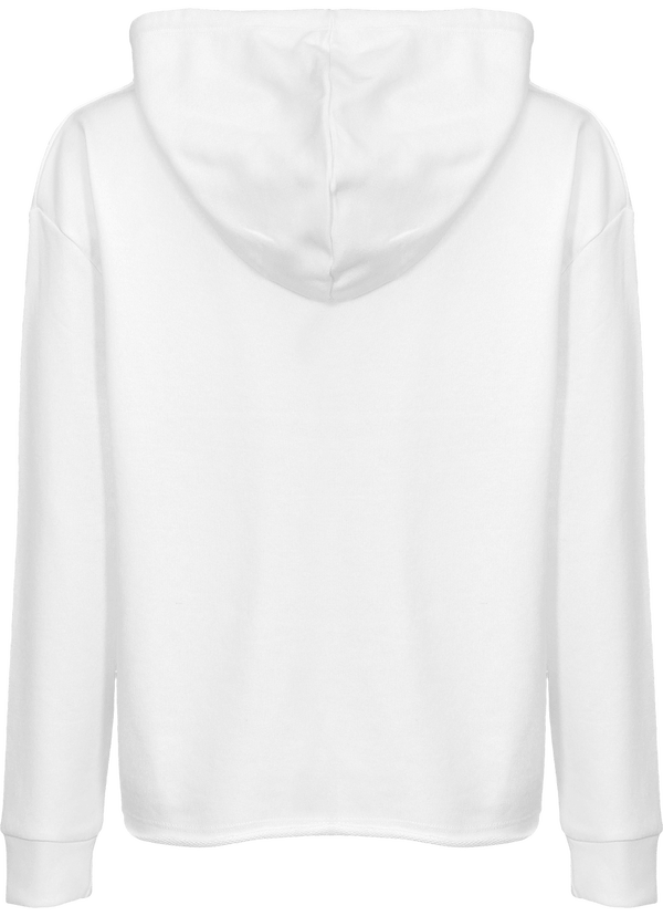 Sweat shirt a capuche femme loose fit stella reduces dos White