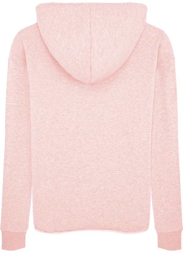 Sweat shirt a capuche femme loose fit stella reduces dos Cream Heather Pink