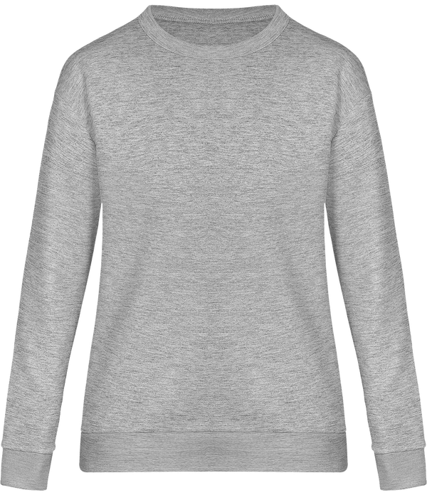 Sweat shirt emmanchures redescendues stella join face Heather Grey