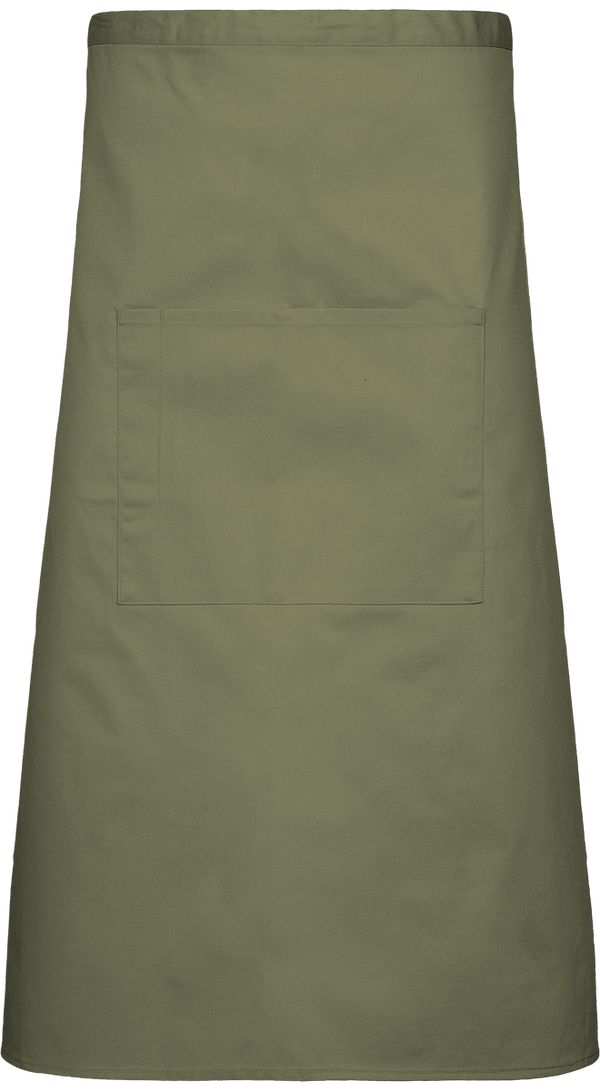 Custom Server Apron In Embroidery And Print On Tunetoo Khaki