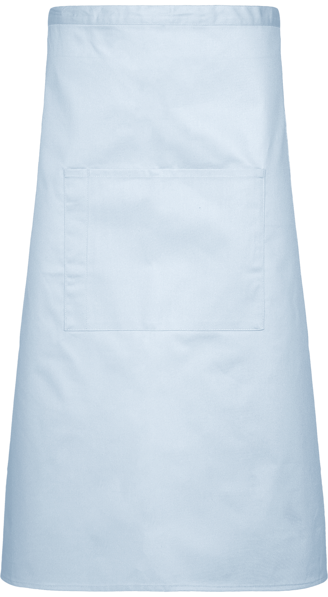 Custom Server Apron In Embroidery And Print On Tunetoo Light Blue