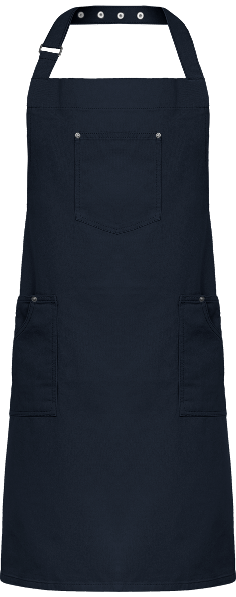 Vintage Apron To Embroider And Print With Your Logos And Texts On Tunetoo Navy