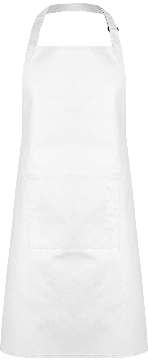 Kitchen Apron With Front Pocket Available In A Multitude Of Original Colors White