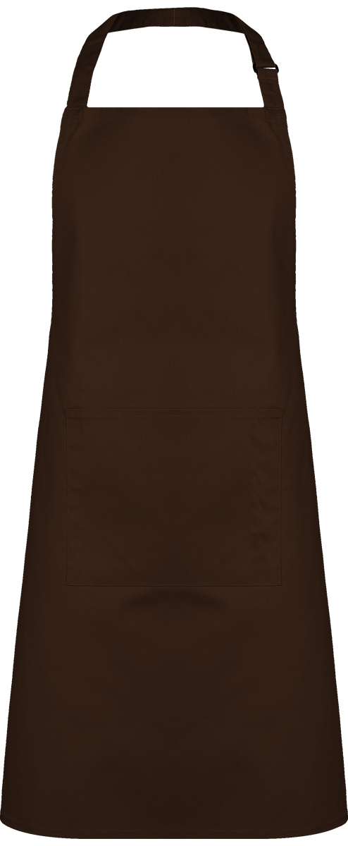 Kitchen Apron With Front Pocket Available In A Multitude Of Original Colors Brown