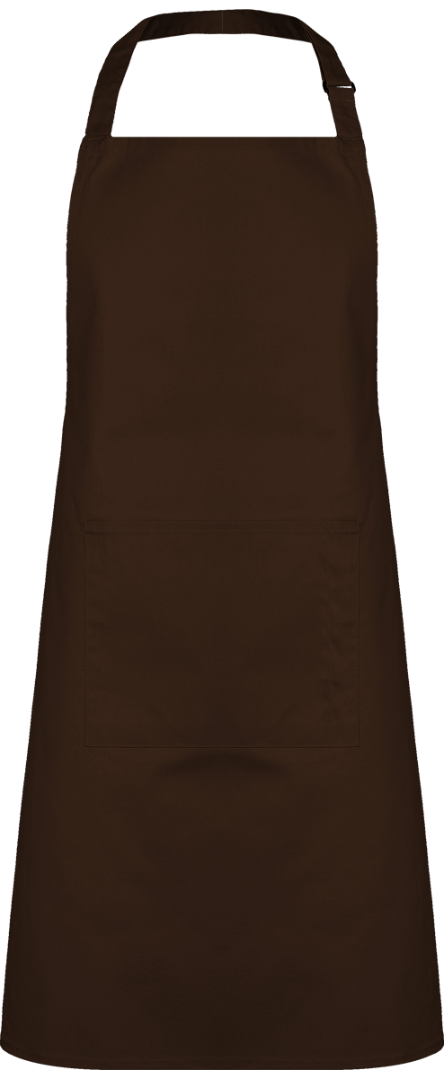 Tablier De Cuisine Avec Poche Sur Le Devant Disponible Dans Une Multitude De Couleurs Originales Brown