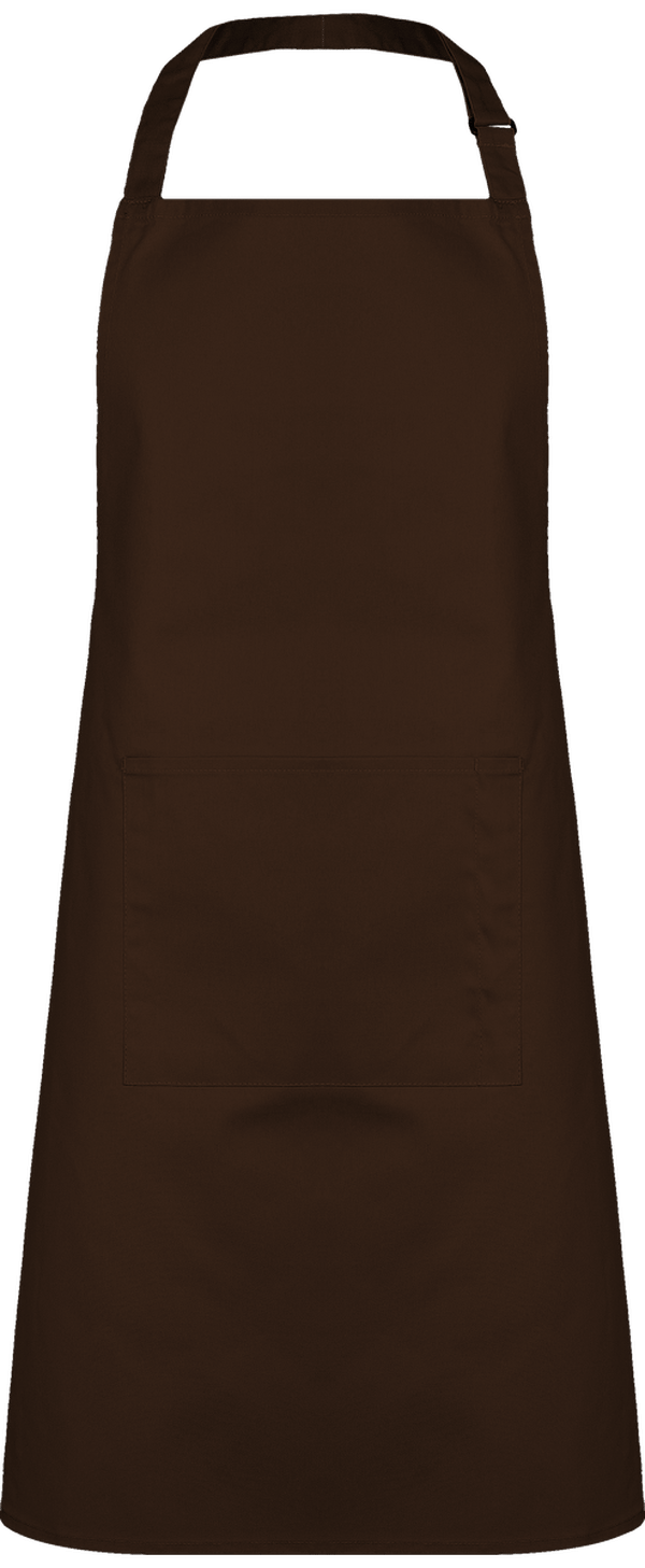 Tablier De Cuisine Avec Poche Sur Le Devant Disponible Dans Une Multitude De Couleurs Originales Brown