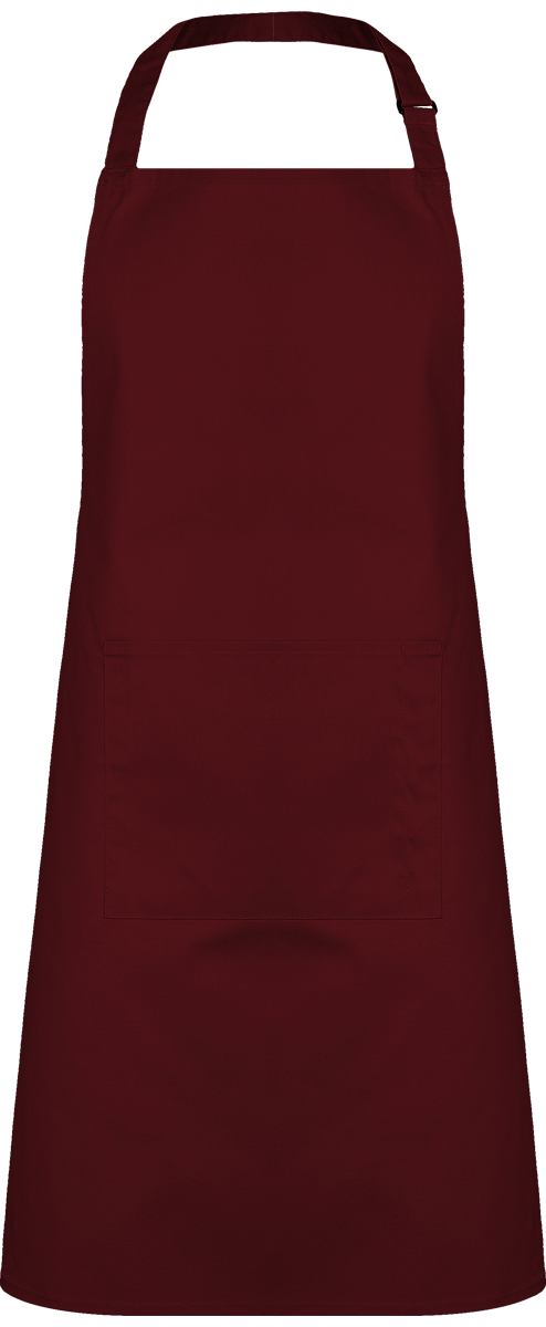 Kitchen Apron With Front Pocket Available In A Multitude Of Original Colors Burgundy