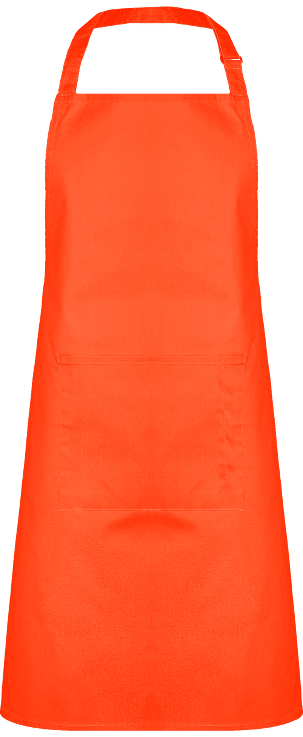 Tablier De Cuisine Avec Poche Sur Le Devant Disponible Dans Une Multitude De Couleurs Originales Orange