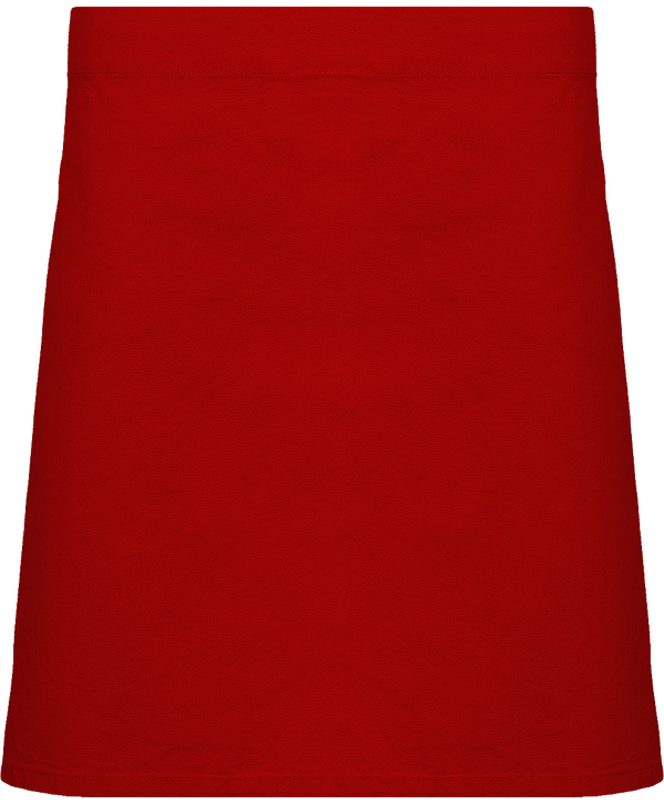 Tablier de taille en toile de coton epais calibre face Red
