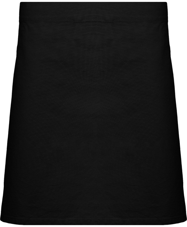 Tablier de taille en toile de coton epais calibre face Black