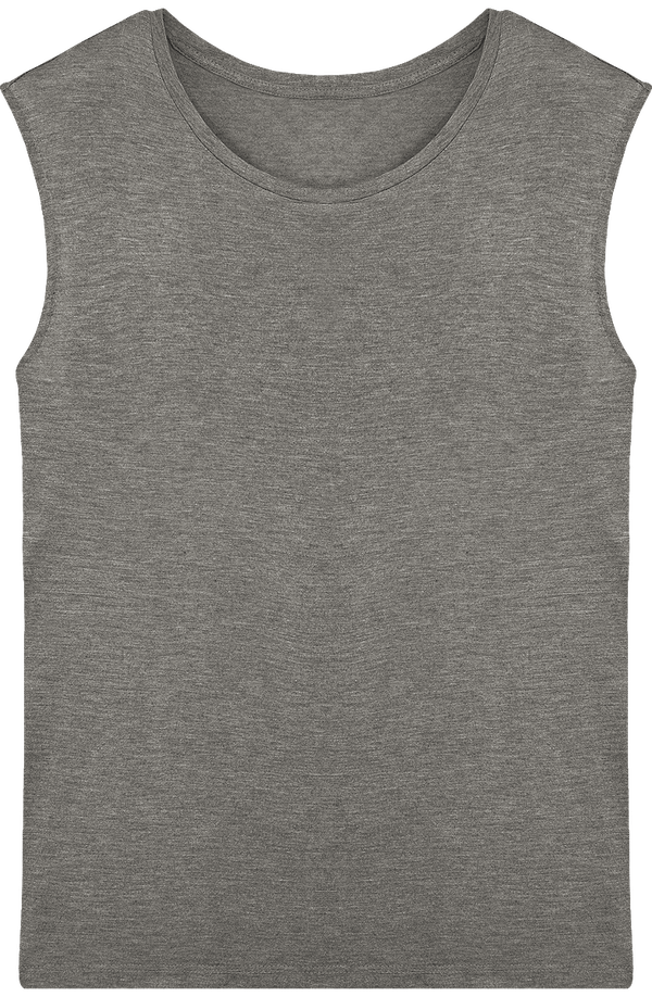 Tee shirt femme sans manche stella sparkles modal face Mid Heather Grey