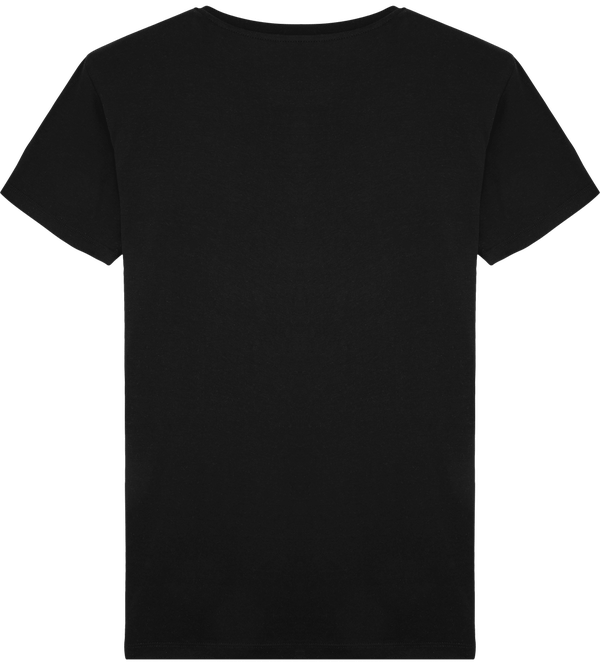 Tee shirt classique col rond stanley acts dos Black