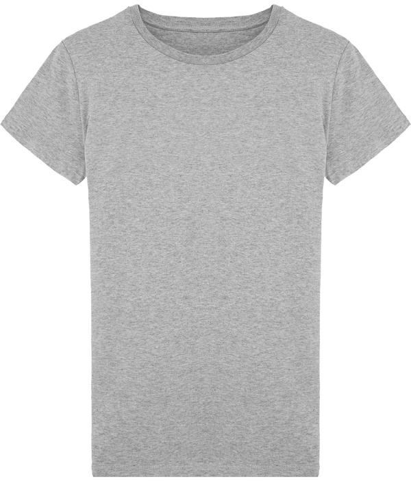 Tee shirt homme col rond moulant stanley feels face Heather Grey