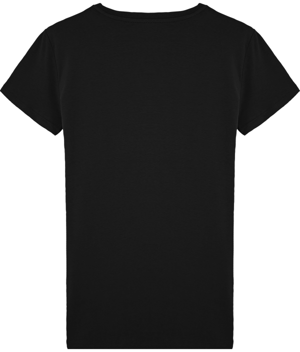 Tee shirt homme col rond moulant stanley feels dos Black