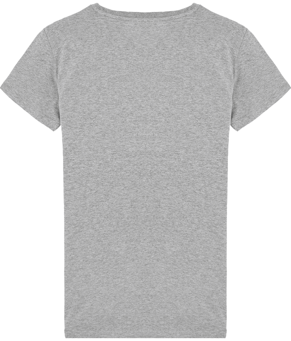 Tee shirt homme col rond moulant stanley feels dos Heather Grey