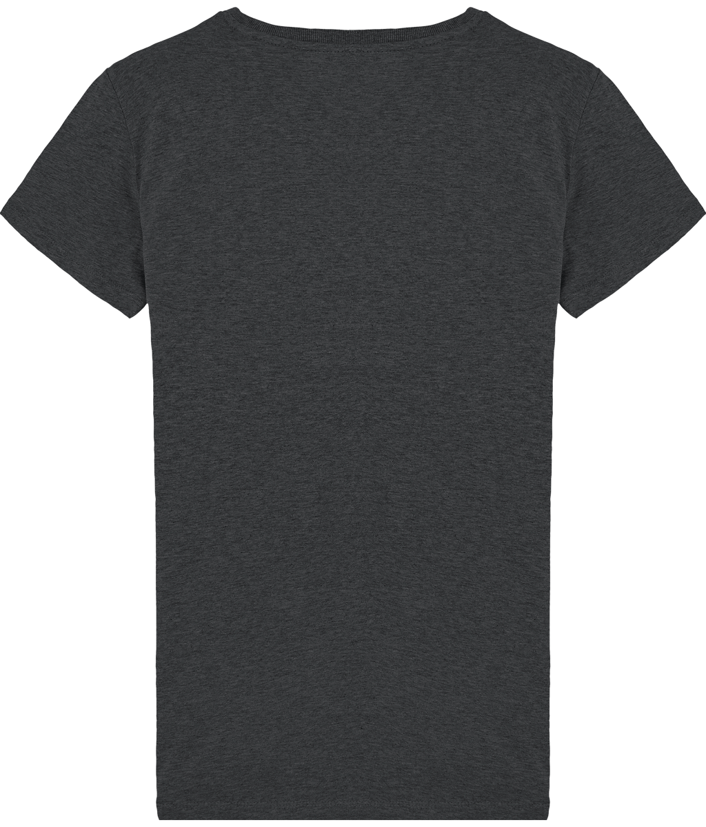 Tee shirt homme col rond moulant stanley feels dos Dark Heather Grey