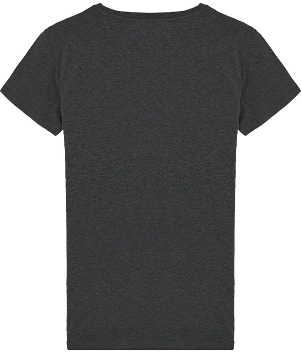 Tee shirt homme col rond moulant stanley feels dos Dark Heather Grey
