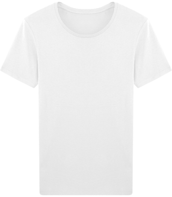 Tee shirt fluide homme col rond stanley enjoys modal face White