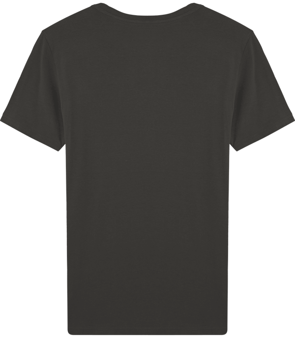 Tee shirt fluide homme col rond stanley enjoys modal dos Anthracite