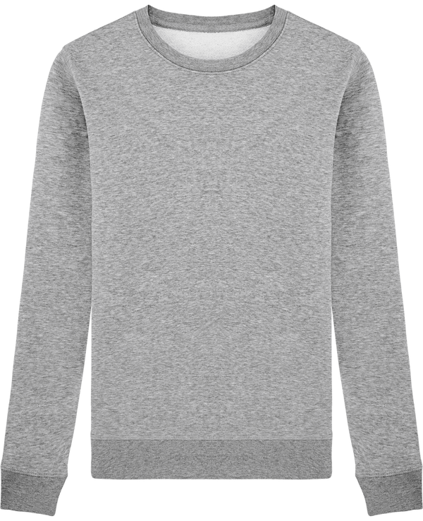 Sweat col rond unisex stanley stella rise face Heather Grey