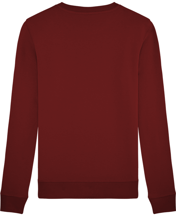 Sweat col rond unisex stanley stella rise dos Burgundy