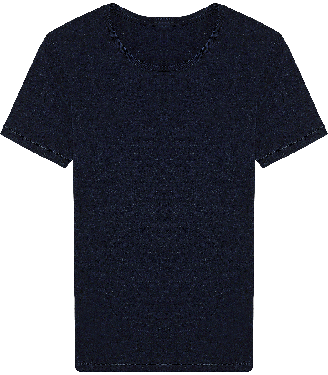 Men's T-Shirt In Blue Jean Color 100% Organic Cotton Stanley Enjoy Denim Dark Washed Indigo