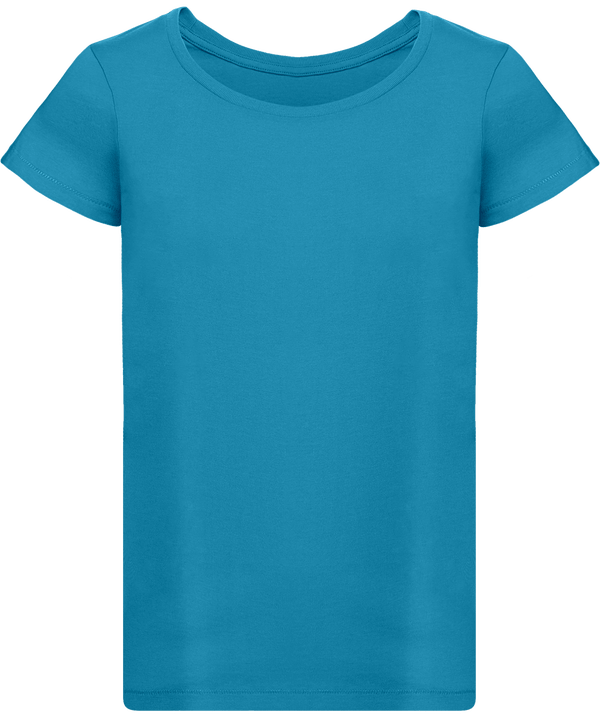 T shirt femme stella loves face Azur