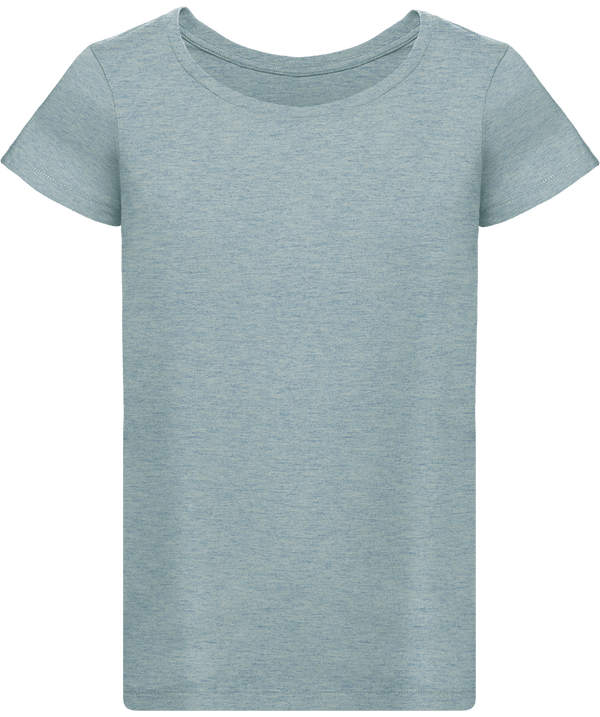 T shirt femme stella loves face Heather Ice Blue