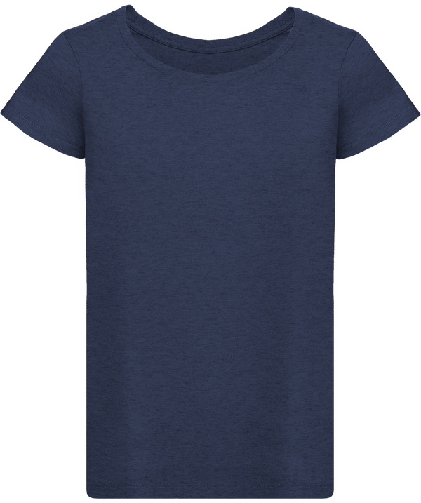 T shirt femme stella loves face Dark Heather Indigo