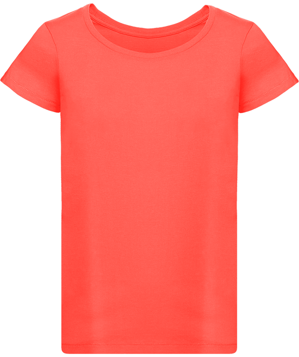 T shirt femme stella loves face Hot Coral