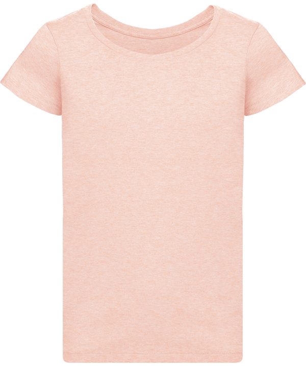 T shirt femme stella loves face Cream Heather Pink