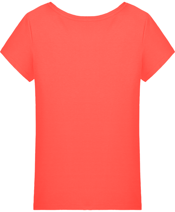 T shirt femme stella loves dos Hot Coral