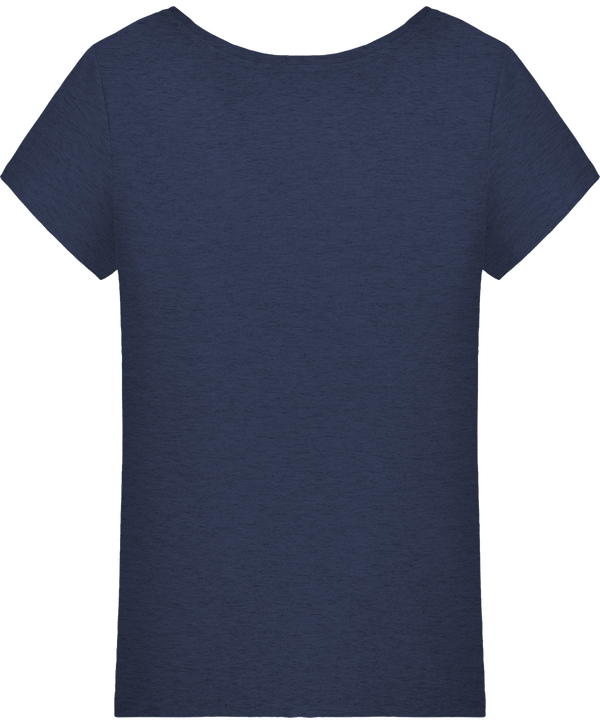 T shirt femme stella loves dos Dark Heather Indigo