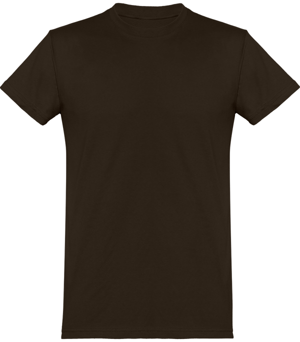 Men's Basic Cut 100% Cotton Tee To Customize Bear Brown