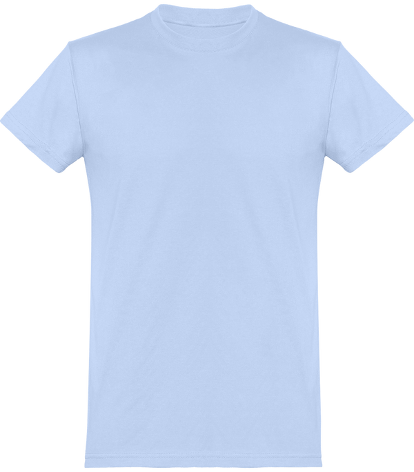 Men's Basic Cut 100% Cotton Tee To Customize Sky Blue